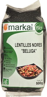 Markal Lentilles noires beluga bio 500g - 1370